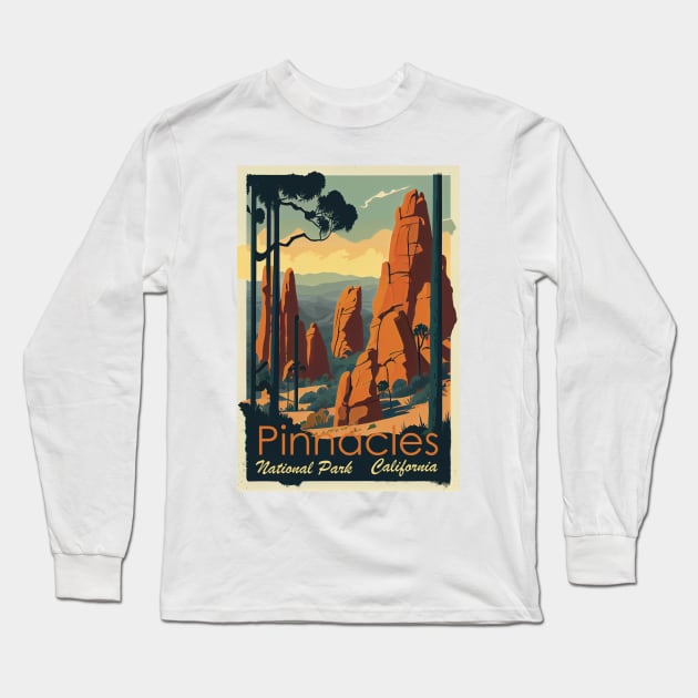 Pinnacles National Park California Long Sleeve T-Shirt by GreenMary Design